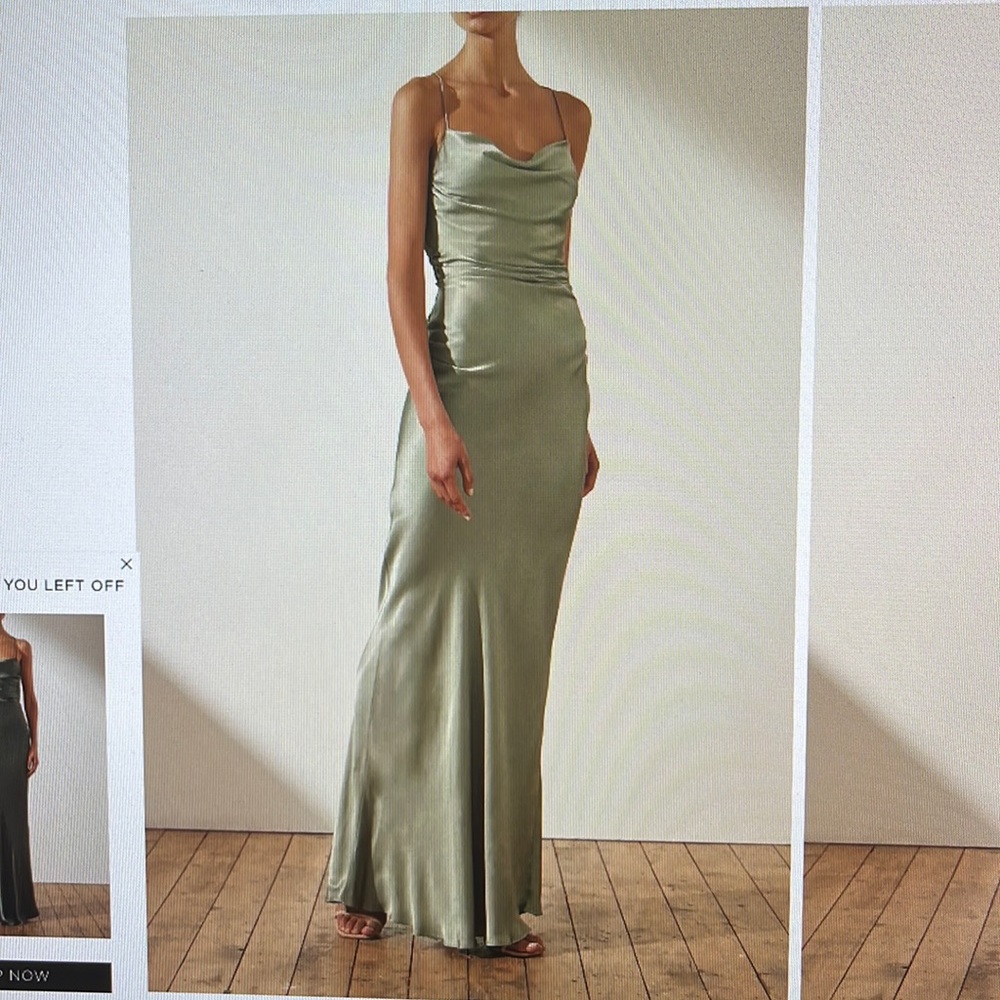 La Lune Lace Back Maxi Dress